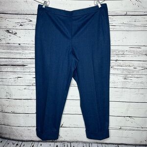 Estate by Isaac Mizrahi Live! NWOT 2X Yarn Dye Plaid Jacquard Straight Leg Pants